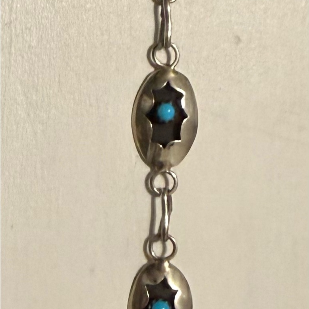 Silver and Turquoise Shadowbox Bracelet